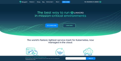 Link to Buoyant home page built with Hugo SWG, Buoyant is Kubernetes management software